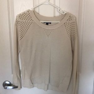 Sweater with holey detail on shoulders (worn once)